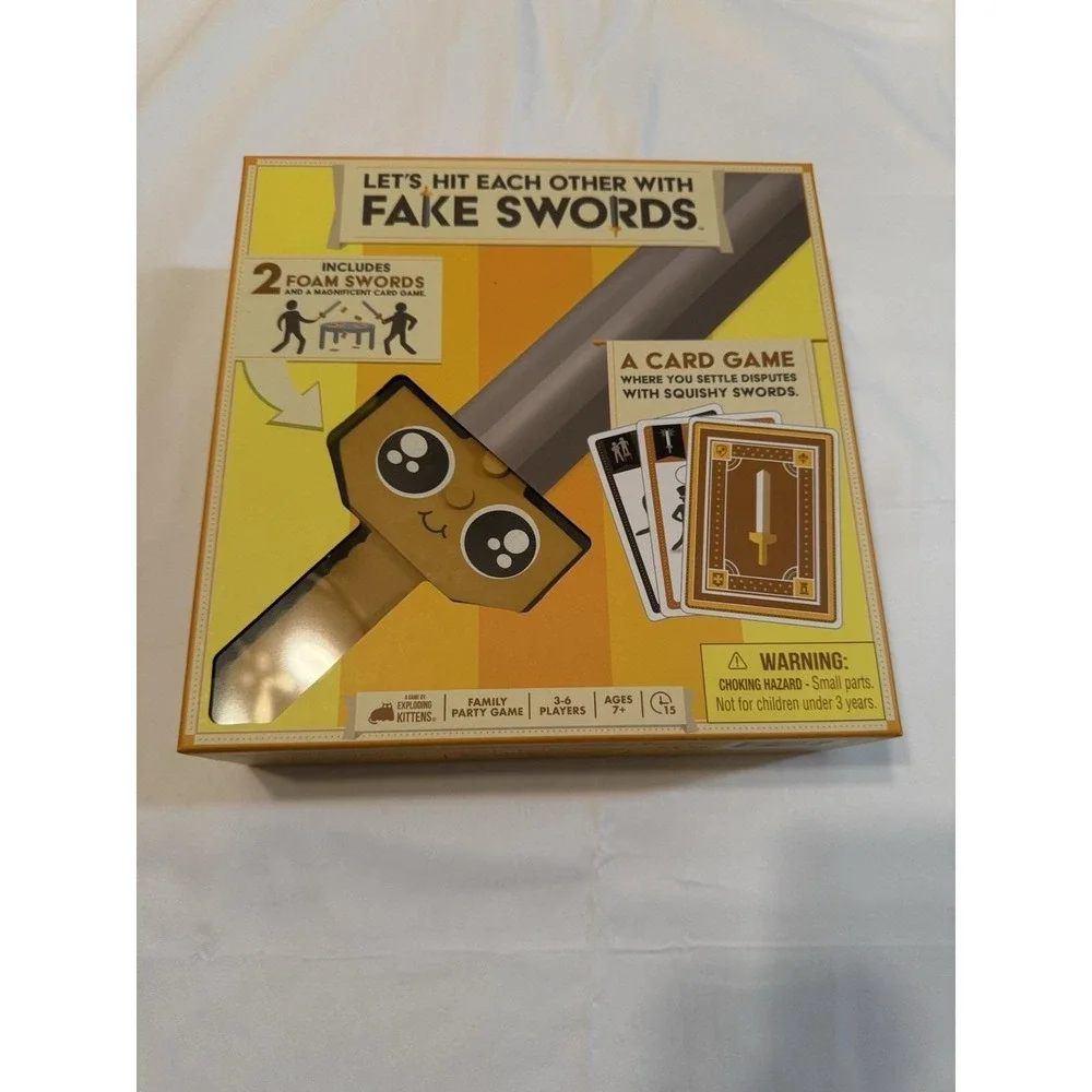 Let's Hit Each Other With Fake Swords by Exploding Kittens - 3-6 Players Age 7+